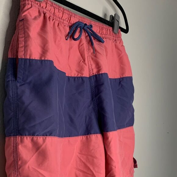 Vineyard Vines Coral And Navy Boys Size 16 Swim Shorts - Picture 7 of 11